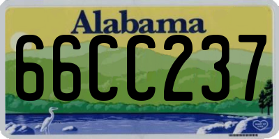 AL license plate 66CC237
