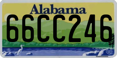 AL license plate 66CC246