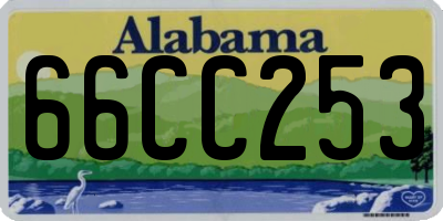 AL license plate 66CC253