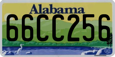 AL license plate 66CC256