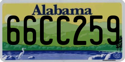 AL license plate 66CC259