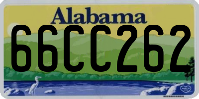 AL license plate 66CC262