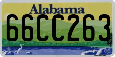 AL license plate 66CC263