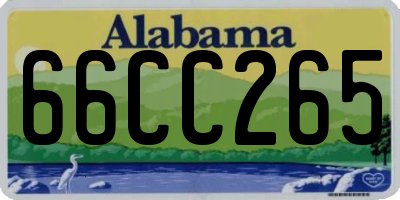 AL license plate 66CC265