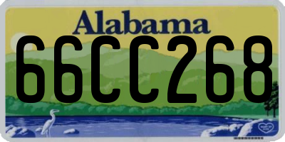 AL license plate 66CC268