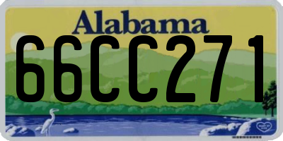 AL license plate 66CC271