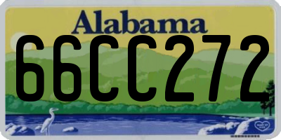 AL license plate 66CC272
