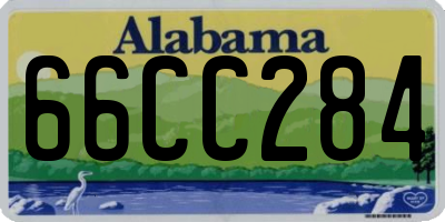 AL license plate 66CC284