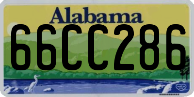 AL license plate 66CC286