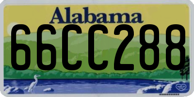 AL license plate 66CC288