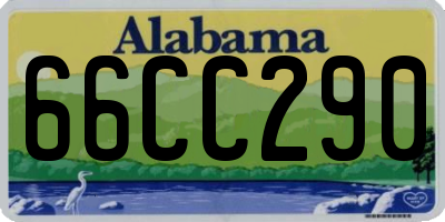 AL license plate 66CC290