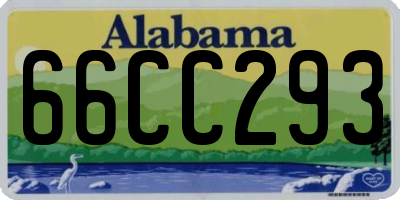 AL license plate 66CC293