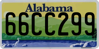 AL license plate 66CC299