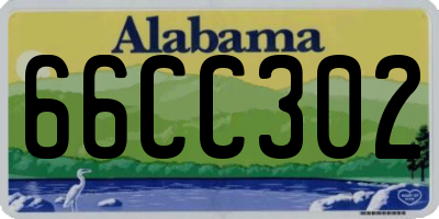 AL license plate 66CC302