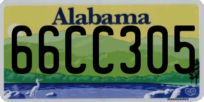 AL license plate 66CC305