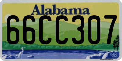 AL license plate 66CC307