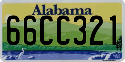 AL license plate 66CC321