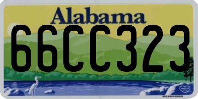 AL license plate 66CC323