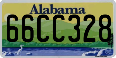 AL license plate 66CC328