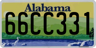 AL license plate 66CC331