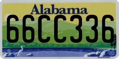 AL license plate 66CC336