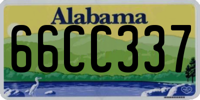 AL license plate 66CC337