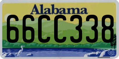 AL license plate 66CC338