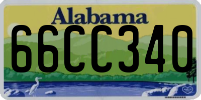 AL license plate 66CC340