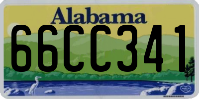 AL license plate 66CC341