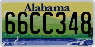 AL license plate 66CC348