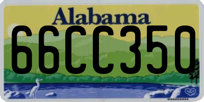 AL license plate 66CC350