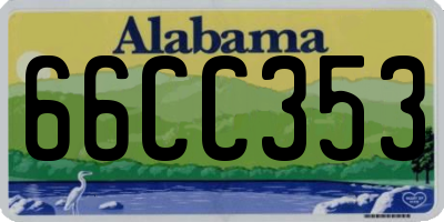 AL license plate 66CC353