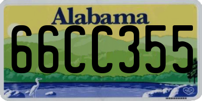 AL license plate 66CC355