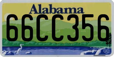AL license plate 66CC356