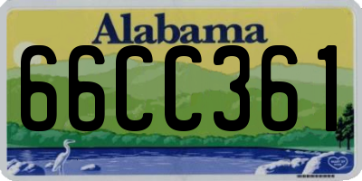 AL license plate 66CC361