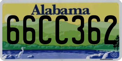 AL license plate 66CC362