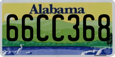 AL license plate 66CC368