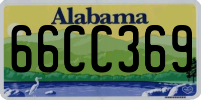 AL license plate 66CC369