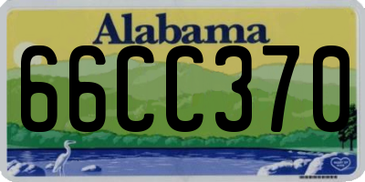 AL license plate 66CC370