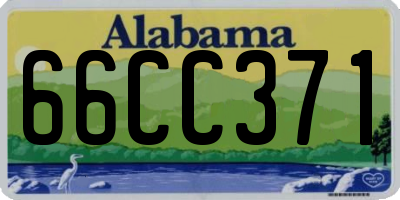 AL license plate 66CC371