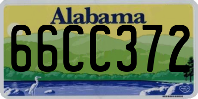 AL license plate 66CC372