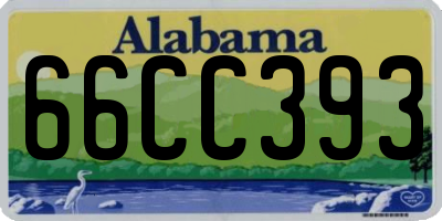 AL license plate 66CC393