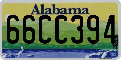 AL license plate 66CC394