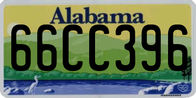 AL license plate 66CC396