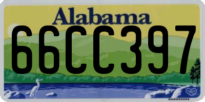 AL license plate 66CC397