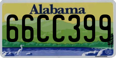 AL license plate 66CC399