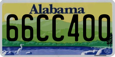 AL license plate 66CC400