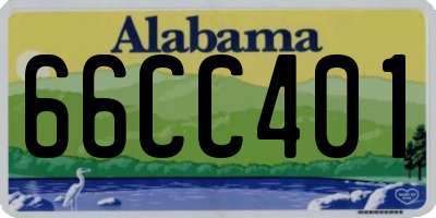 AL license plate 66CC401