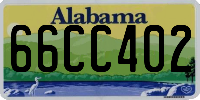 AL license plate 66CC402