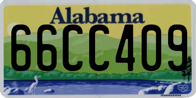 AL license plate 66CC409